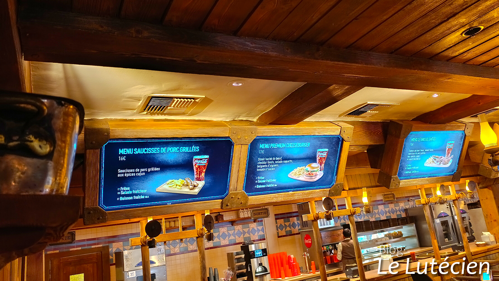 Restaurant cowboy cookout Disneyland Paris menu